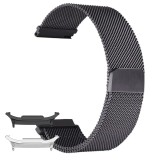 Curea metalica compatibila Samsung Galaxy Watch8 40mm, Milanese Loop, Negru