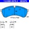 ATE 13.0460-3879.2 set placute frana,frana disc