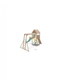 Complex de joaca cu 2 leagane si tobogan verde 2.9 m Dunster House