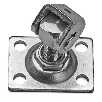 Balama poarta, galvanizata, filet M16, 75x55 mm, lugime reglabila 40-60 mm foto