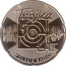 Polonia 2 Zlote 2012 - (Radio Tr&amp;oacute;jka) 27 mm KM-816 UNC !!! foto