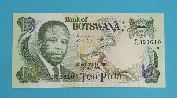 Botswana 10 Pula 2007 &#039;Mogae&#039; UNC serie: 323610