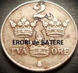 Moneda istorica 2 ORE - SUEDIA, anul 1944 * cod 3058 = EXCELENTA FIER ERORI