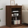 Servanta Gossi Stejar Maro cu LED 41x37x67 cm Comoda TV Living Dormitor Hol Lemn