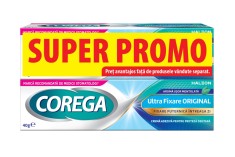Crema adeziva pentru proteza dentara Ultra Fixare Original, 2 x 40g, Corega