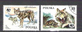 Poland 1985 Wild animals, wolfs, used A.55, Stampilat