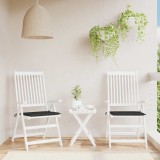 vidaXL Perne scaune grădină 2 buc. negru 40x40x4 cm țesătură Oxford