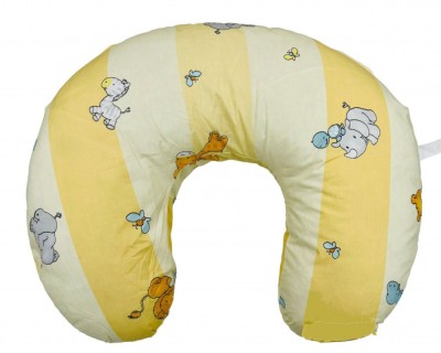 Perna pentru alaptat 2 in 1 nursing pillow zoo, babyjem (culoare: galben) foto