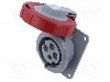 Conector alimentare AC, IEC 60309, IP69K, 32A, 415V AC, 4 pini, AMPHENOL - 2CMA166964R1000