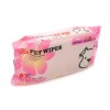 Servetele Umede Caini Hushpet Floral, Curatare Blana, 80 Bucati, Parfum Floral, 20x15cm