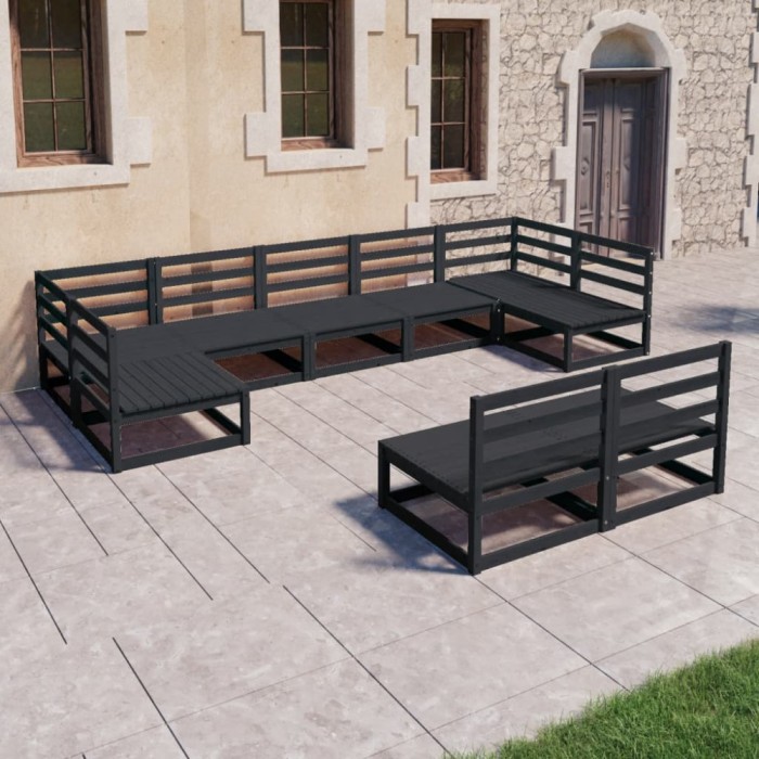 Gossi set mobilier de gradina, 9 piese, lemn masiv de pin