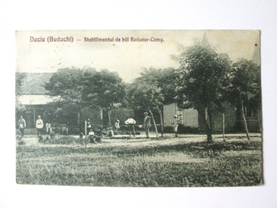 Basarabia-Budachi(Cetatea Alba):Stabilimentul de bai Roduner-Comp.carte pos.1930 foto