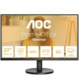 Monitor AOC, 27, IPS, 4K, UHD, 60Hz, 4ms, HDR10, FlickerFree, Boxe 2W x 2, HDMI, DisplayPort, U27B3A, Negru