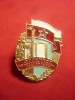 Insigna - Premiu de Excelenta in Pregatire Militara URSS , metal, email h=4,3cm