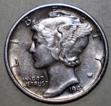 C.033 USA SUA WWII MERCURY 1 ONE DIME 1941 ARGINT
