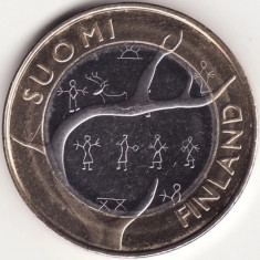 Moneda Finlanda - 5 Euro 2011 - Lapland - Rara