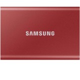 SSD extern Samsung T7 portabil, 500GB, USB 3.2, Metallic Red