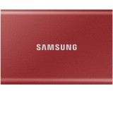 SSD extern Samsung T7 portabil, 500GB, USB 3.2, Metallic Red