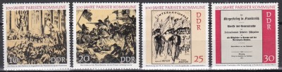 Germania RDG 1971 - Aniversarea a 100 de ani a Comunei din Paris, MNH foto