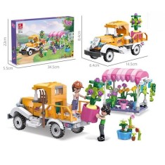 Set de constructie Masina de livrari Dream Town 236 piese