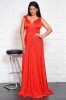 Rochie Plisată Roșie Universală XS-XL Yves, Versatilă 15 Moduri, Rochie Ocazie Specială, Domnișoare de Onoare