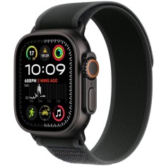 Apple Watch Ultra 2, GPS, Cellular, 49 mm, Carcasa Black Titanium, Black Trail Loop, S/M foto