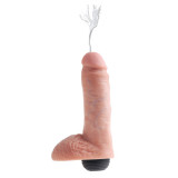 Dildouri cu ejaculare - King Cock Penis Realist cu Ejaculare 20 cm