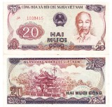 Vietnam 20 Dong 1985 P-94 aUNC