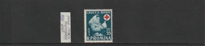 ROMANIA 1957 LP 438 SAPTAMANA CRUCII ROSII MNH NESTAMPILAT foto