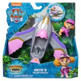 Masinuta cu figurina Paw Patrol, Jungle Pups, Skye, 20143428