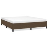 Cumpara ieftin Cadru de pat fara saltea, maro inchis, 180x200 cm, textil