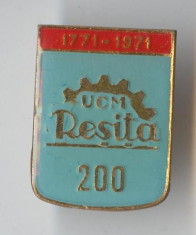 Insigna Uzinele Constructii de Masini RESITA 200 ani foto