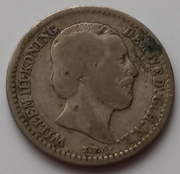 Olanda, 10 Cents 1878 argint, Willem III