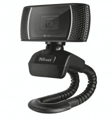 Camera web Trust Trino 720p HD Microfon Incorporat Conectivitate USB Negru foto