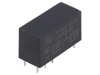 Releu Electromagnetic DPDT 3VDC 5A foto