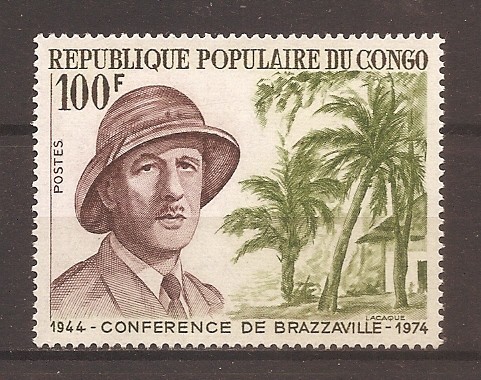 Congo 1974 - Cea de-a 30-a aniversare a Conferinței de la Brazzaville, MNH