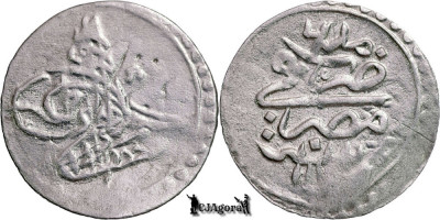 1171 AH (1758), Para - Mustafa al III-lea - Eial&amp;eacute;tul Egipt | KM 101 foto