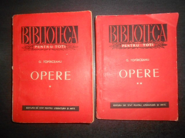 George Topirceanu - Opere 2 volume (1955)
