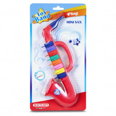 Mini saxofon pentru copii Bontempi, 8 taste colorate