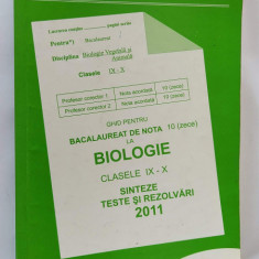BIOLOGIE CLASELE IX-X GHID PENTRU BACALAUREAT DE NOTA 10 TANASE ,ENE