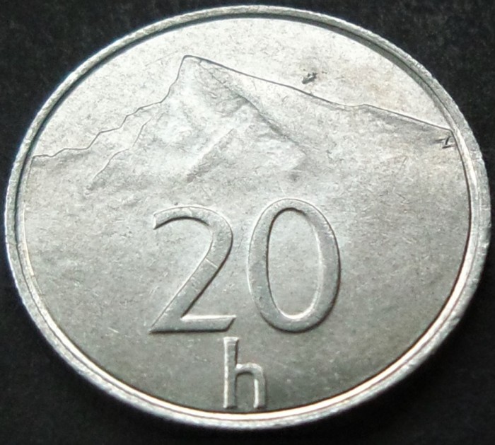 Moneda 20 HALERU - SLOVACIA, anul 1996 * cod 1328 B