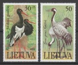 Lituania 1991 - Păsări, berze, cocori, serie neuzata