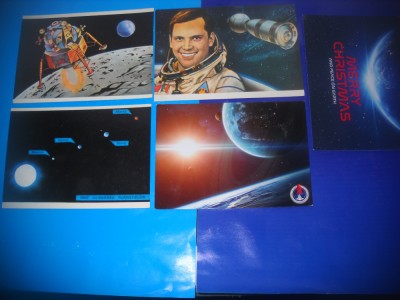 HOPCT LOT NR 911 DUMITRU PRUNARIU SI -COSMOS /SPACE -5 CARTI POSTALE-NECIRCULATE foto
