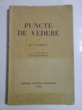 PUNCTE DE VEDERE (1930) (cu un portret inedit de Lucia Demetriade-Balacescu) - D. I. SUCHIANU