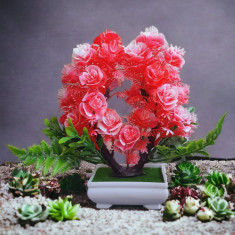 Copacel artificial floral rosu