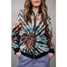 GEACA AVIATOR CU IMPRIMEU TIE DYE MULTICOLORA ERNICA S-M Turcoaz