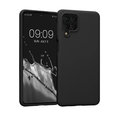 Husa Kwmobile pentru Samsung Galaxy M53 5G, Silicon, Negru, 57854.01 foto
