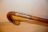 Baston vintage de bambus din anii 1900-1950