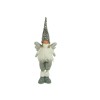 Ornament de craciun ingeras model 2, flippy, alb/gri, textil, 53 cm