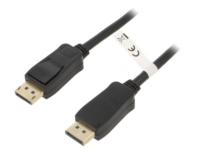 Cablu DisplayPort 1.2 HDCP 2.2 2m Negru